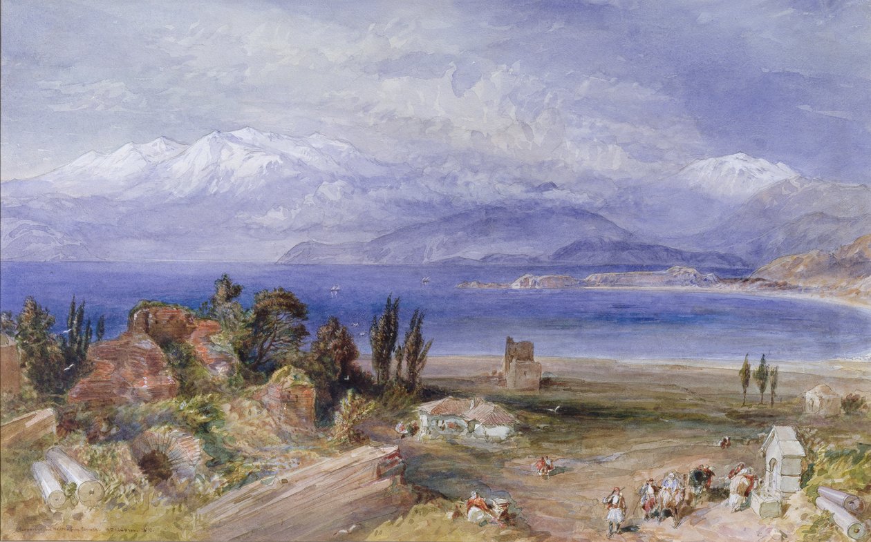 Parnassus og Helicon fra Korinth af William Crimea Simpson