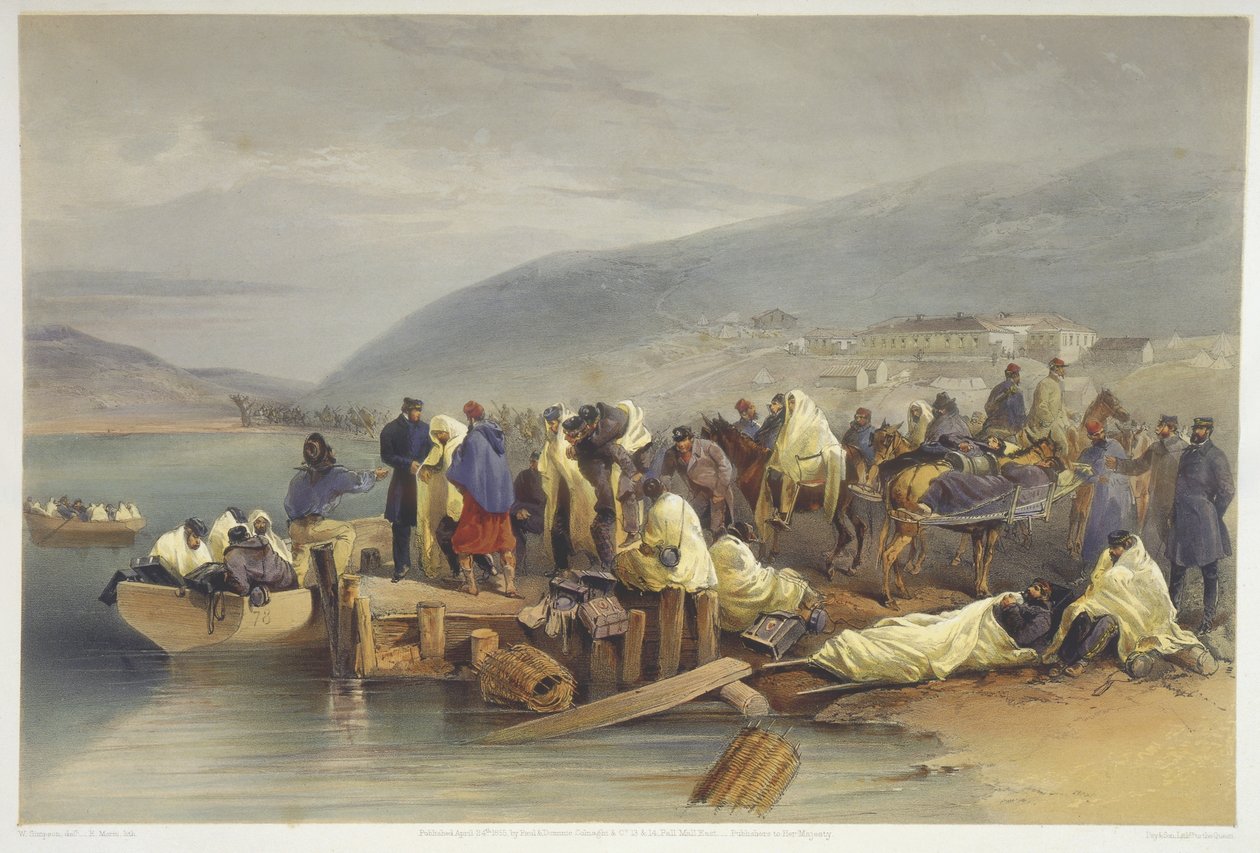 The Embarkation of the Sick at Balaklava, plade fra 