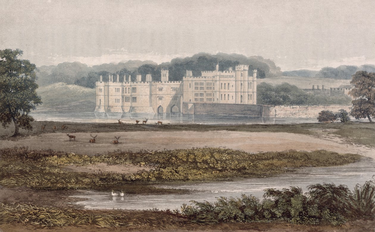 Leeds Castle, fra R. Ackermanns (1764-1834) 