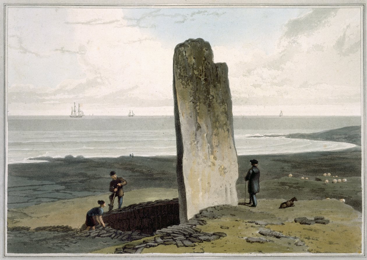Druidical Stone at Strather nær Barvas, Isle of Lewis, fra bind IV af 