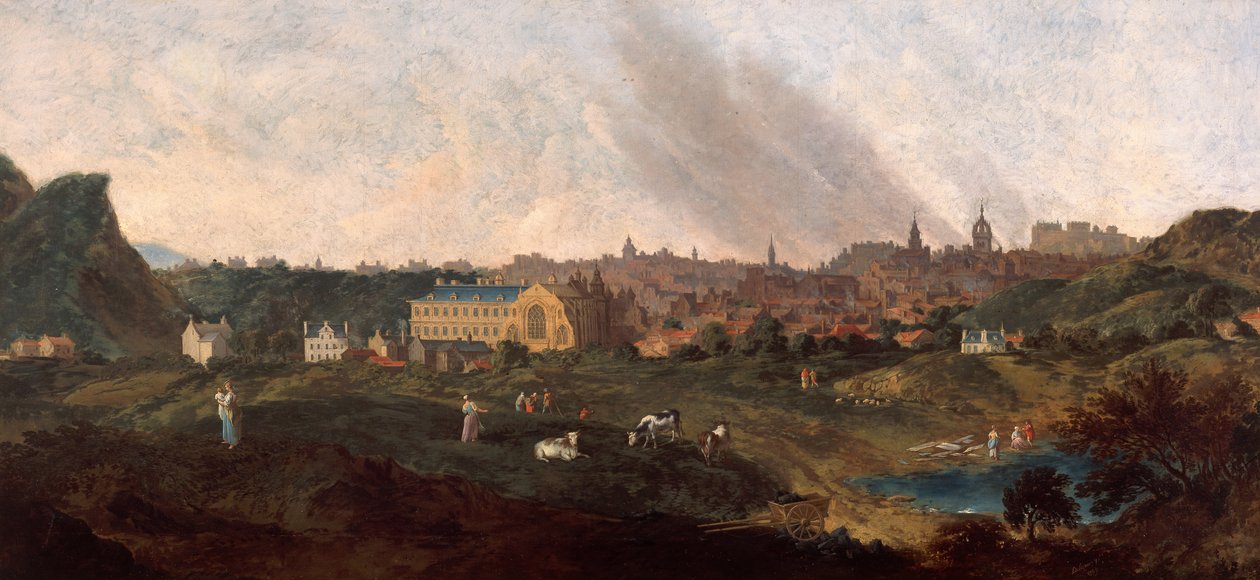 Udsigt over Edinburgh, 1759 af William Delacour