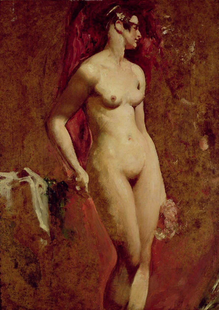 Nøgen kvinde stående af William Etty