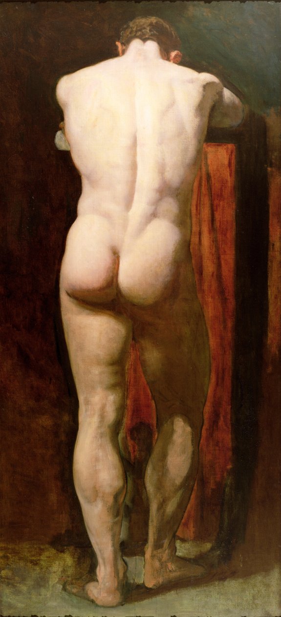 Stående nøgen mand af William Etty