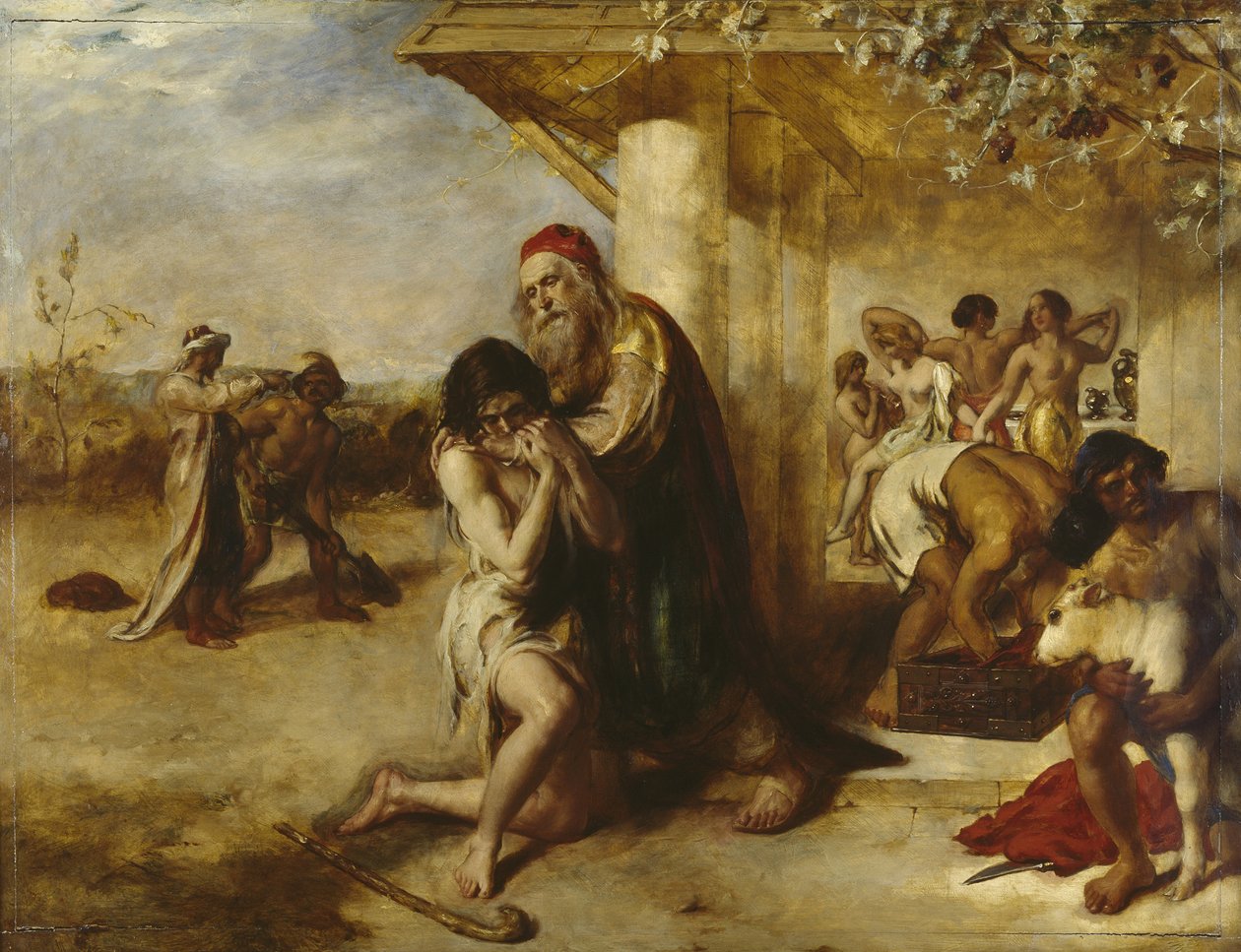 Den angrende fortabte mands tilbagevenden til sin far af William Etty