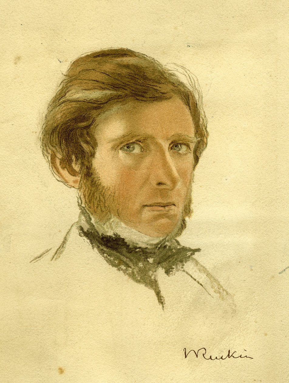 Portræt af John Ruskin, ca. 1861 af William Gersham Collingwood