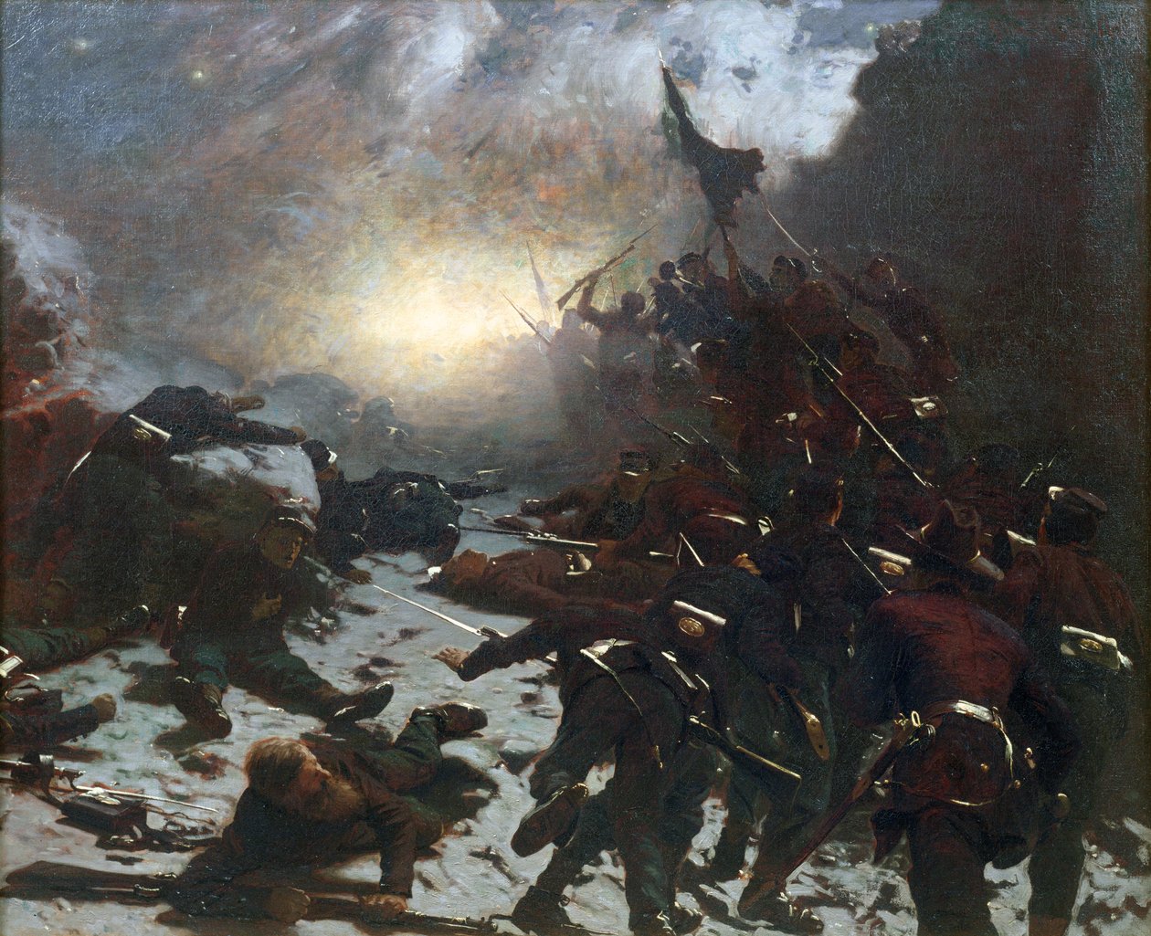 Opladning af batteriet, 1882 af Gilbert Gaul