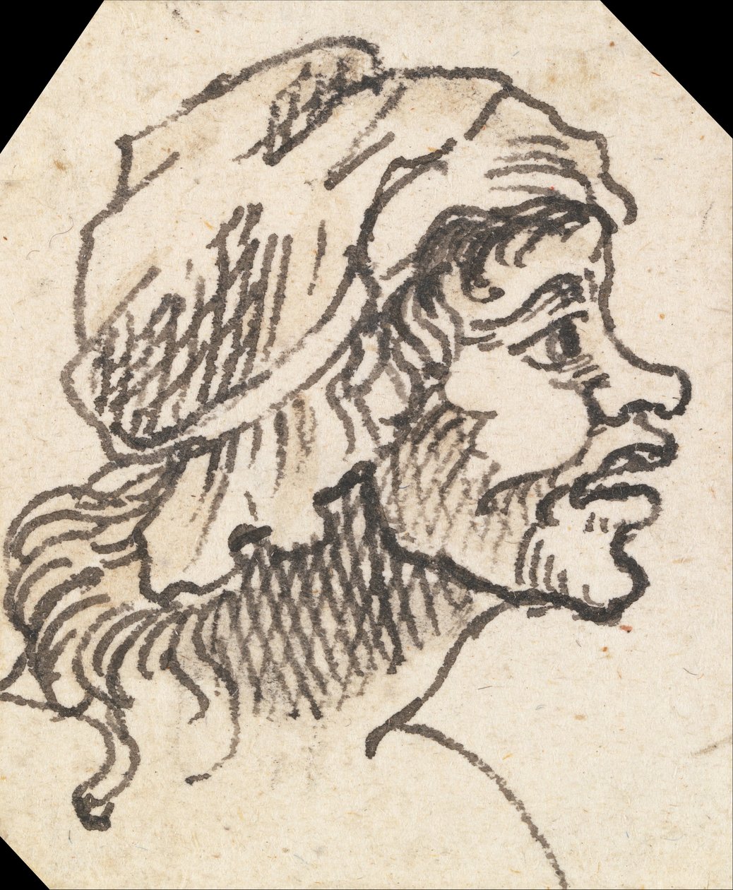 Grotesk kvindelig hoved af William Hogarth