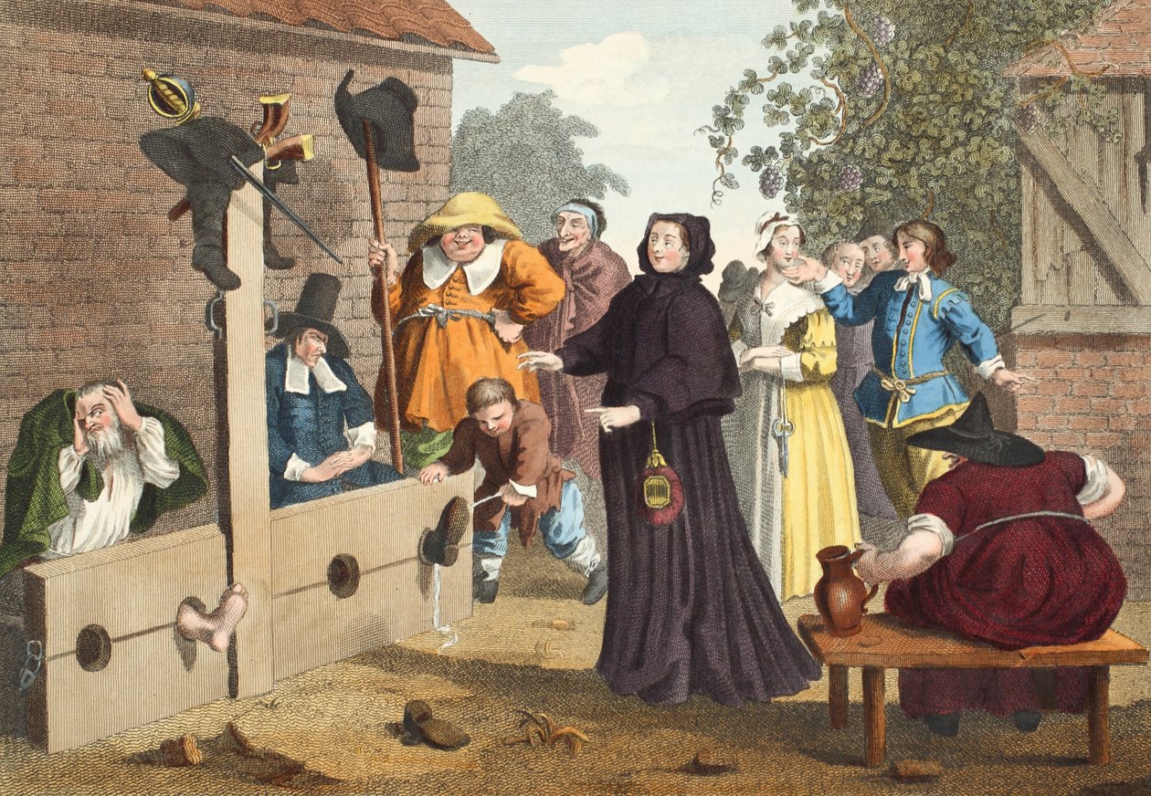 Hudibras and Ralpho in the Stocks, fra 