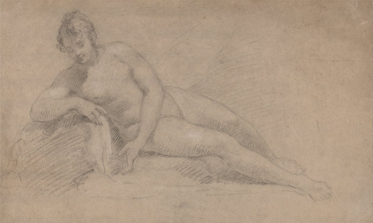 Studie af en kvindelig nøgen af William Hogarth