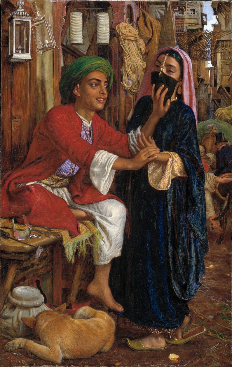 The Lantern Makers Courtship, en gadescene i Kairo af William Holman Hunt