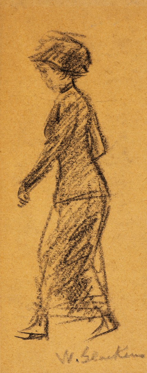 Kvinde gående af William James Glackens
