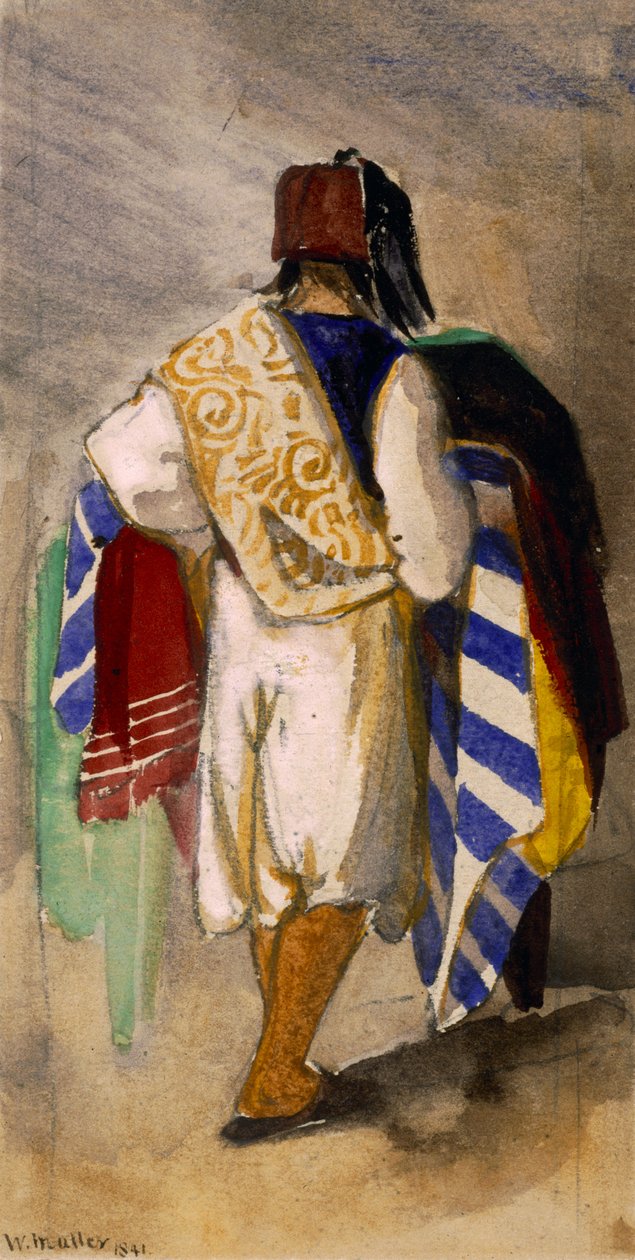 Tyrkisk tæppe sælger, 1841 af William James Muller