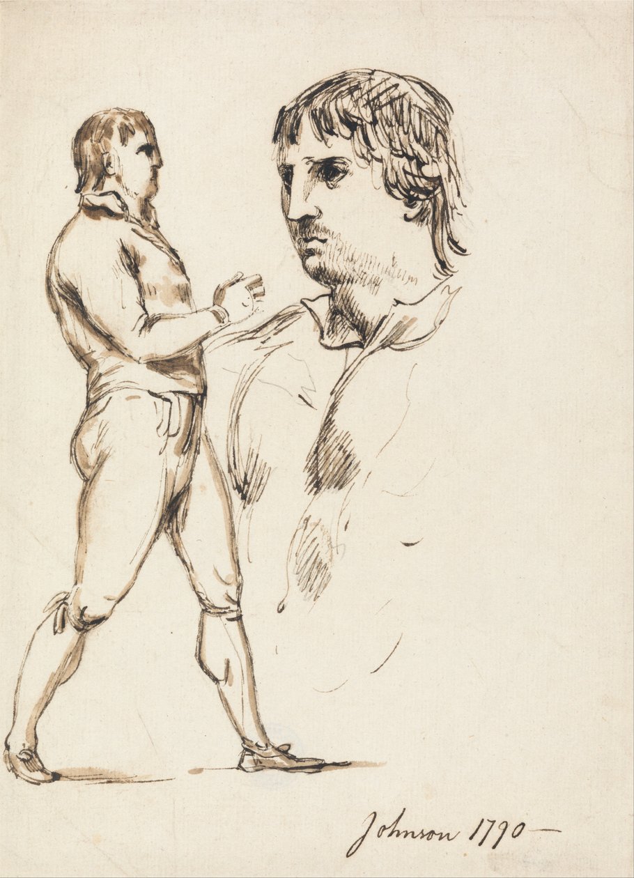 Portræt af Pugilist Johnson af William Lock Ii