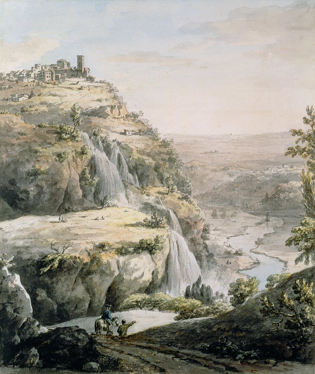 Tivoli (pen, blæk og wc på papir) af William Marlow