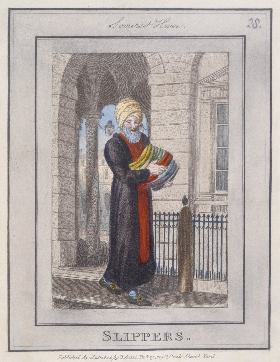 Hjemmesko, fra beskrivelse af pladerne, der repræsenterer de omrejsende handlende i London... af William Marshall after Craig