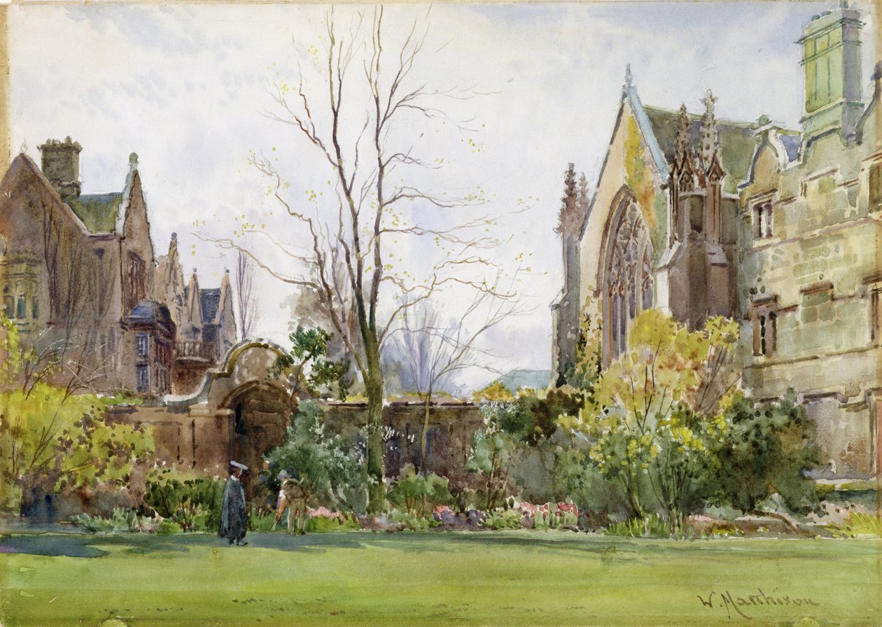 Radcliffe Quad, University College, Oxford (wc) af William Matthison