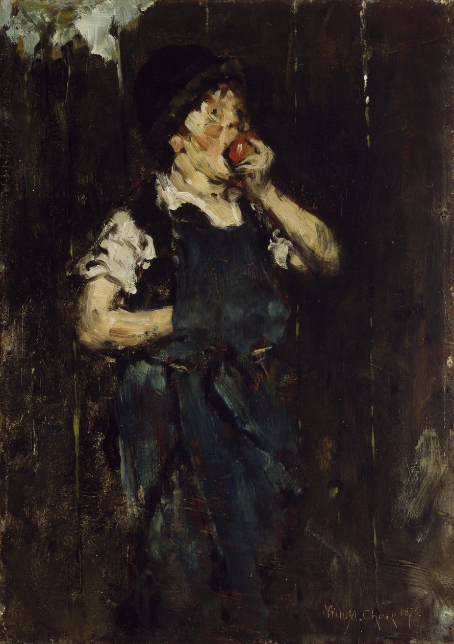 The Apprentice (Dreng med æble), 1876 af William Merritt Chase