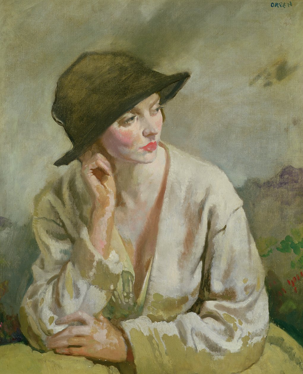 Portræt af Miss Sinclair af William Orpen