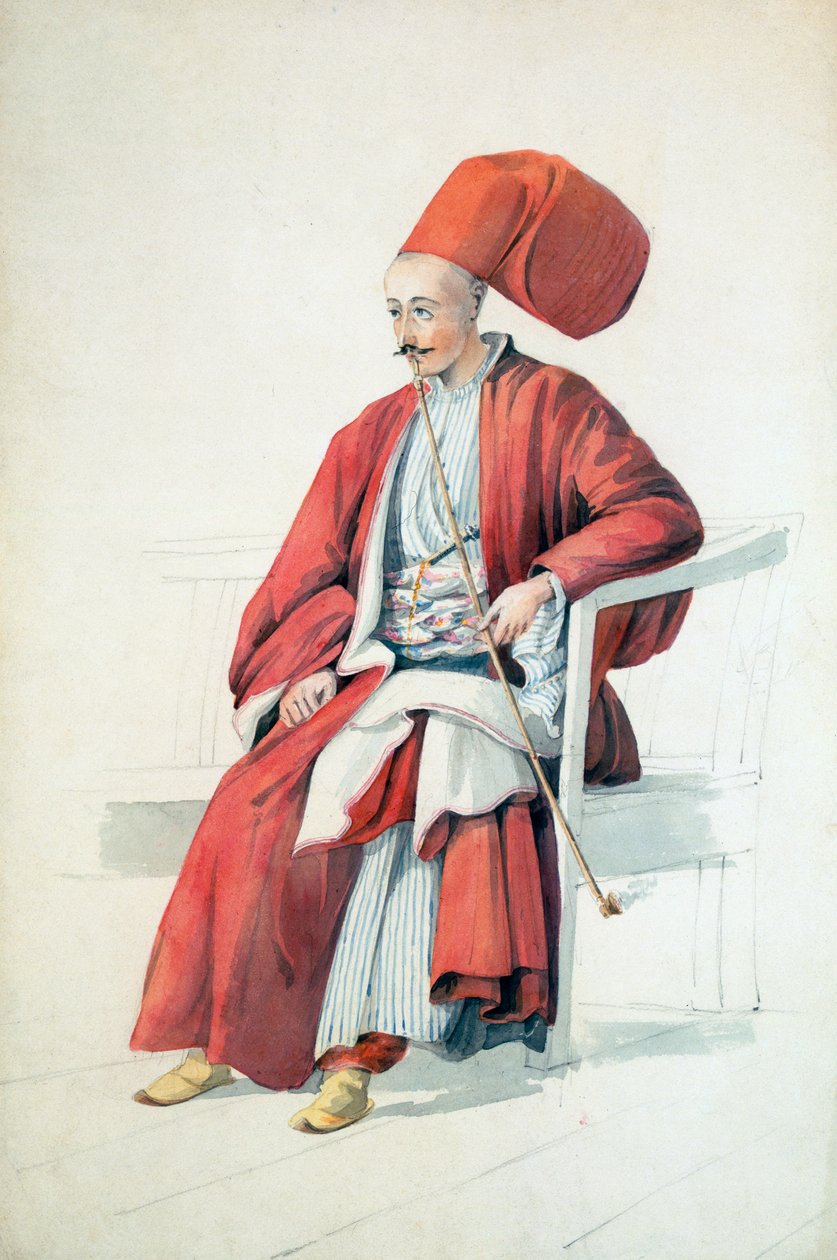 En hofembedsmand eller tjener for sultanen, ca. 1810 af William Page