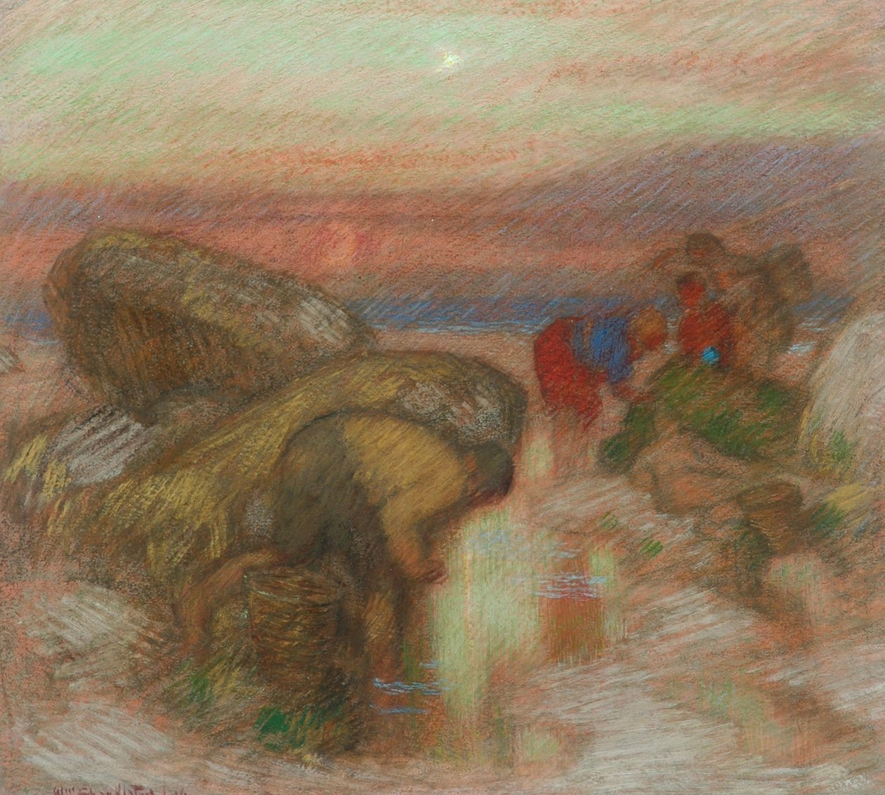 Muslingesamlerne, ca. 1906 af William Shackleton