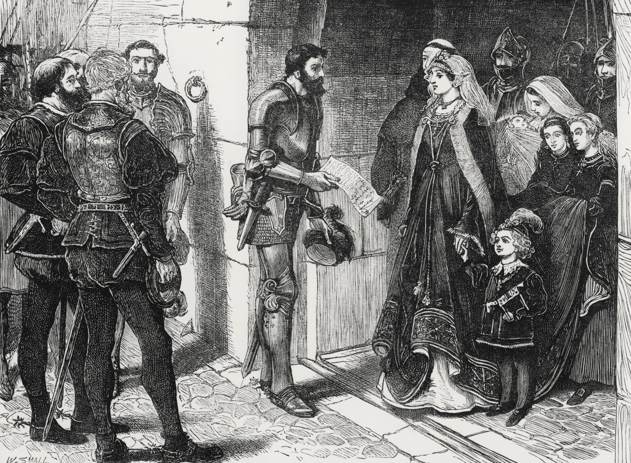 Scotch Peers kræver dronning Margarets børn af William Small