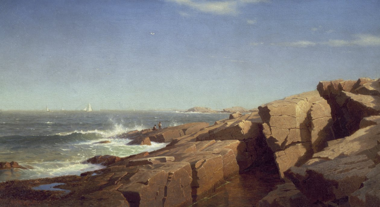 Klipper ved Nahant, 1864 af William Stanley Haseltine