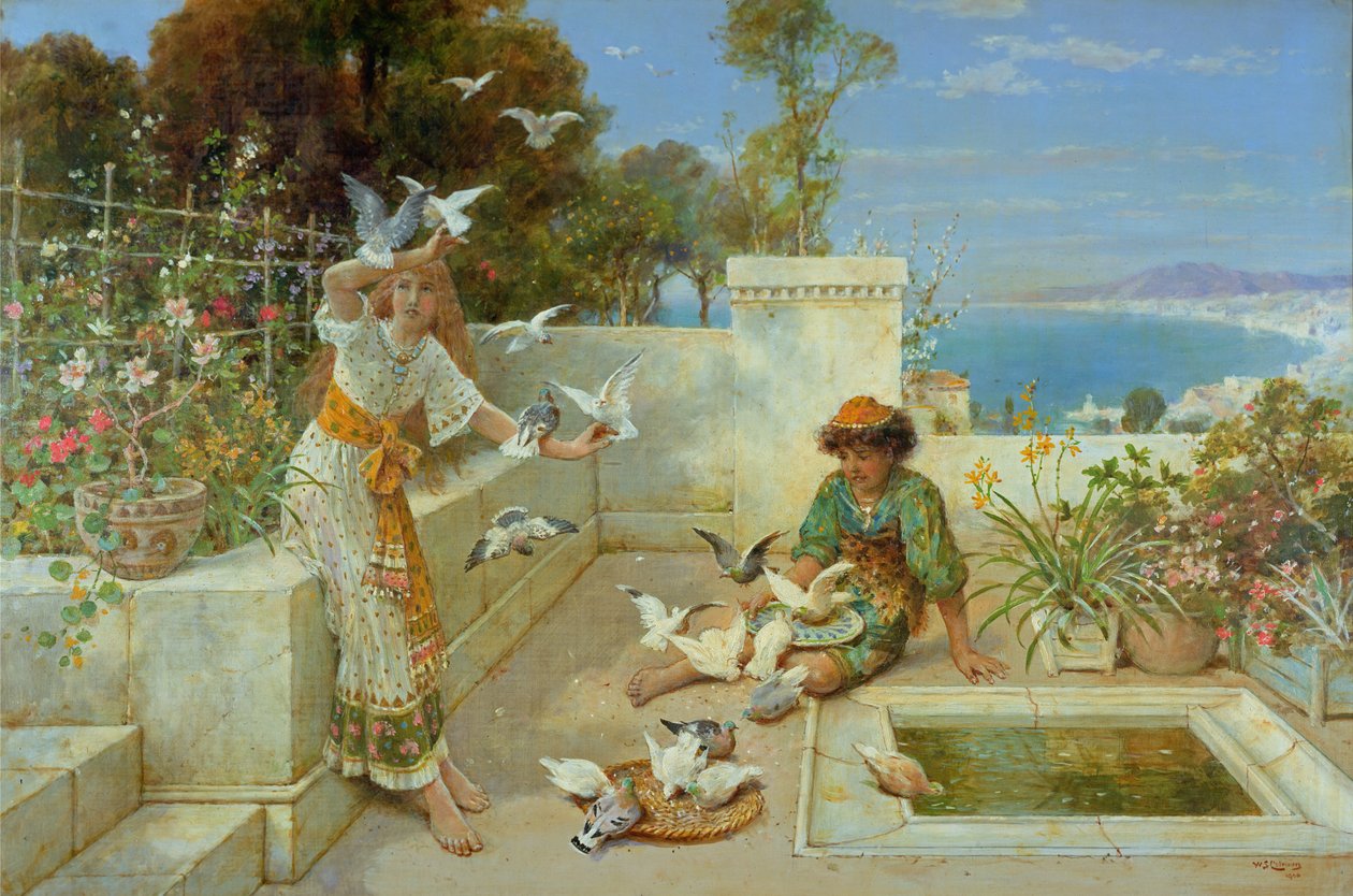 Børn ved Middelhavet af William Stephen Coleman