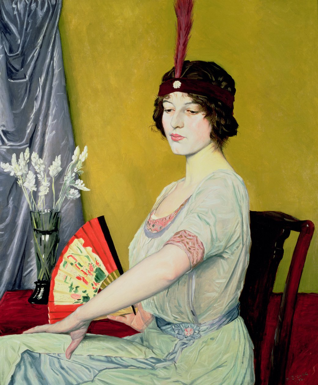 Den japanske fan, 1914 af William Strang