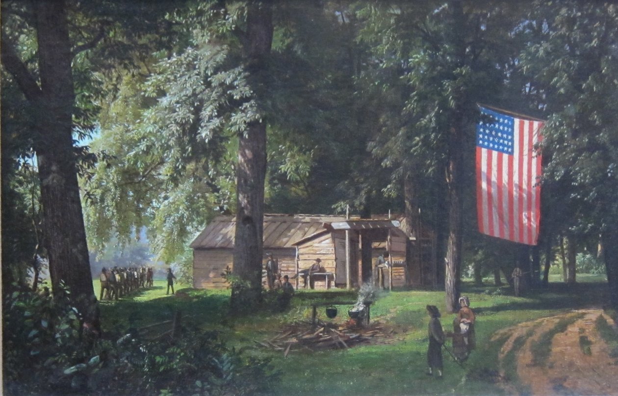 Rekruttering Station Bethlehem af William Trost Richards