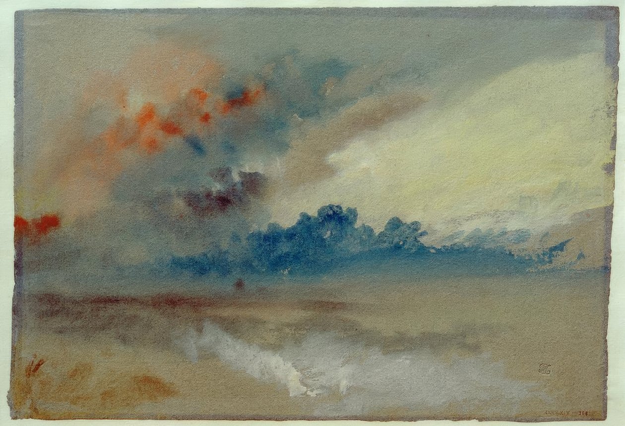 Undersøgelse af skyer af Joseph Mallord William Turner