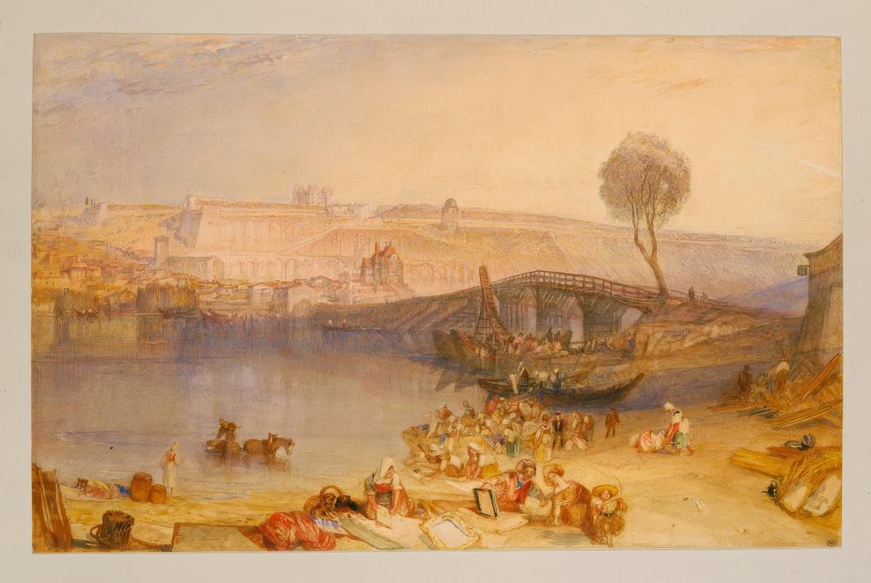 Udsigt over slottet St. Germain-en-Laye af Joseph Mallord William Turner