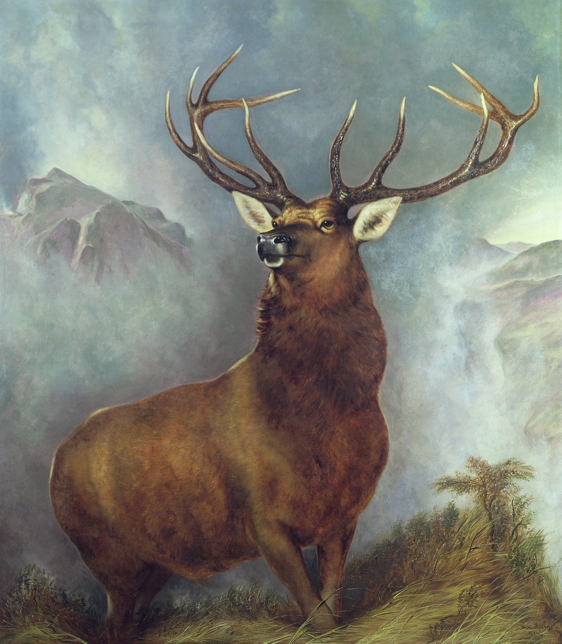 The Monarch of the Glen af William Widgery