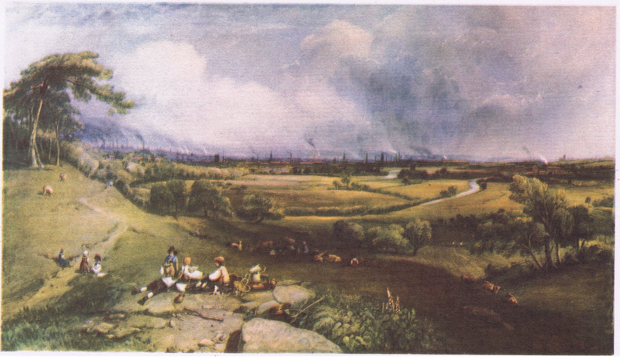 Udsigt over Manchester fra Higher Broughton af William Wyld