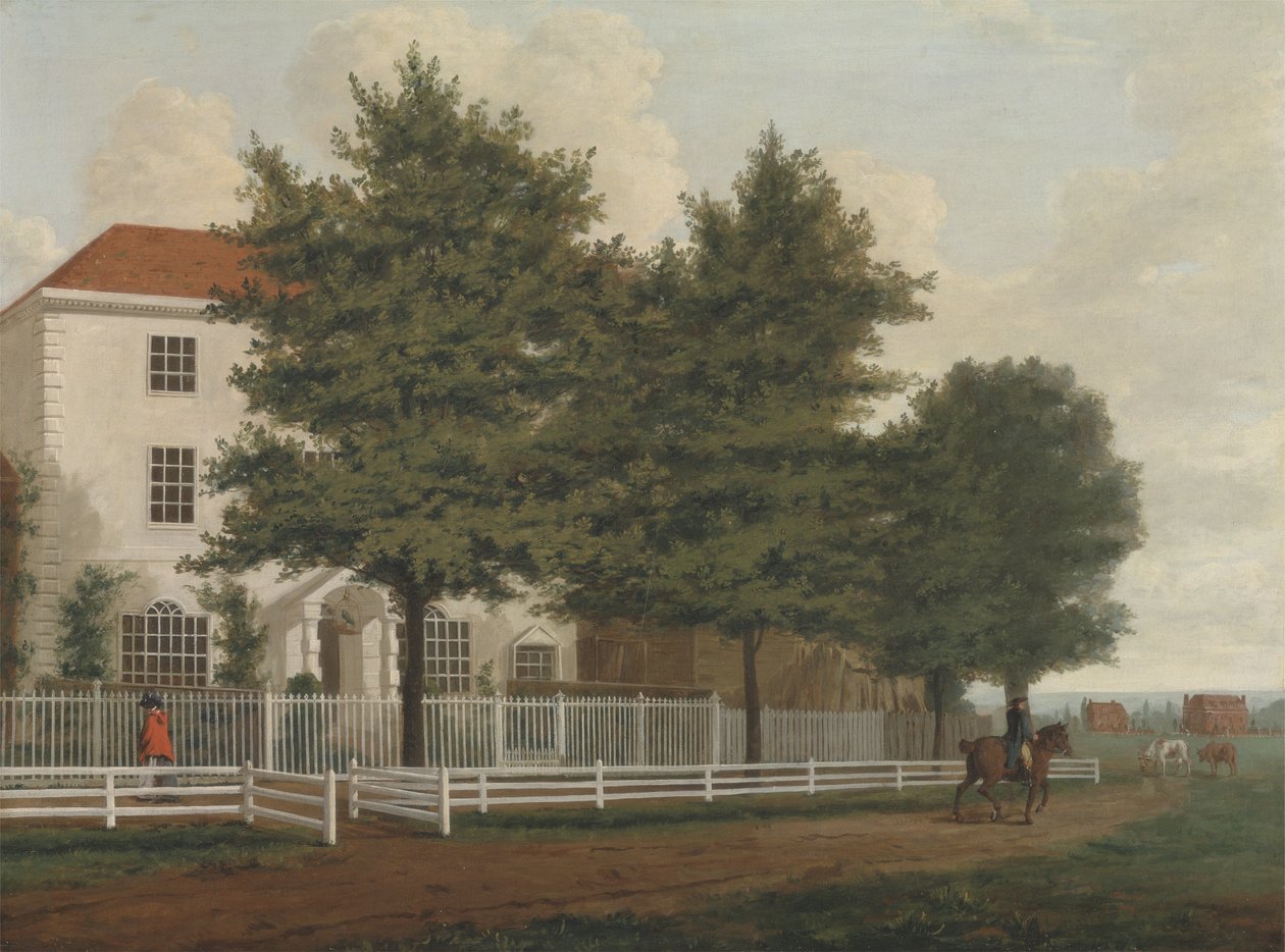Hus på Fælled, ca. 1770-80 af William Marlow