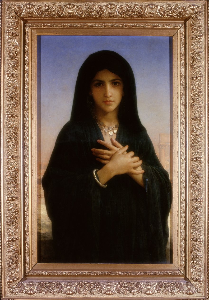 Den skriftige, 1876 af William Adolphe Bouguereau