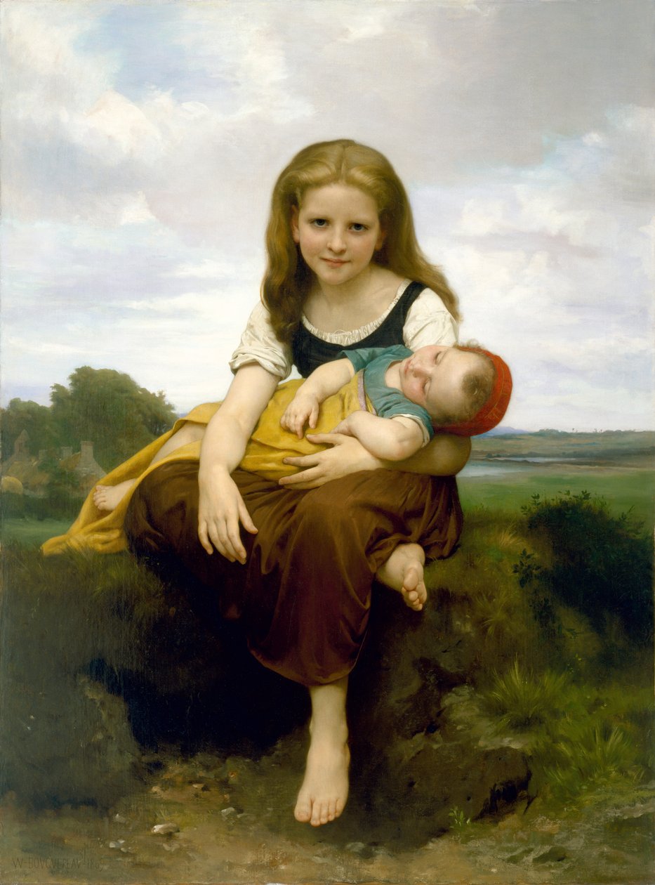 Den ældre søster af William Adolphe Bouguereau