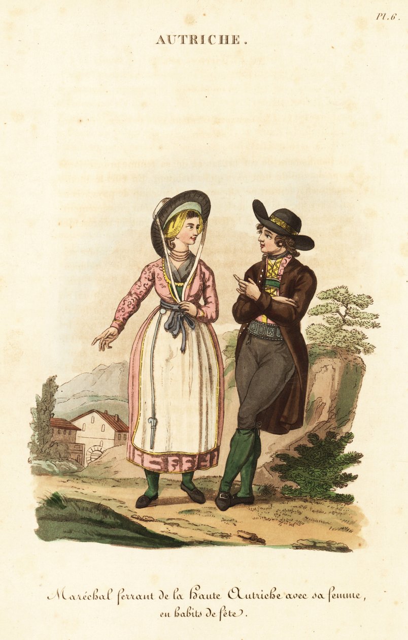 Smed og hans kone, Øvre Østrig af William (after) Alexander