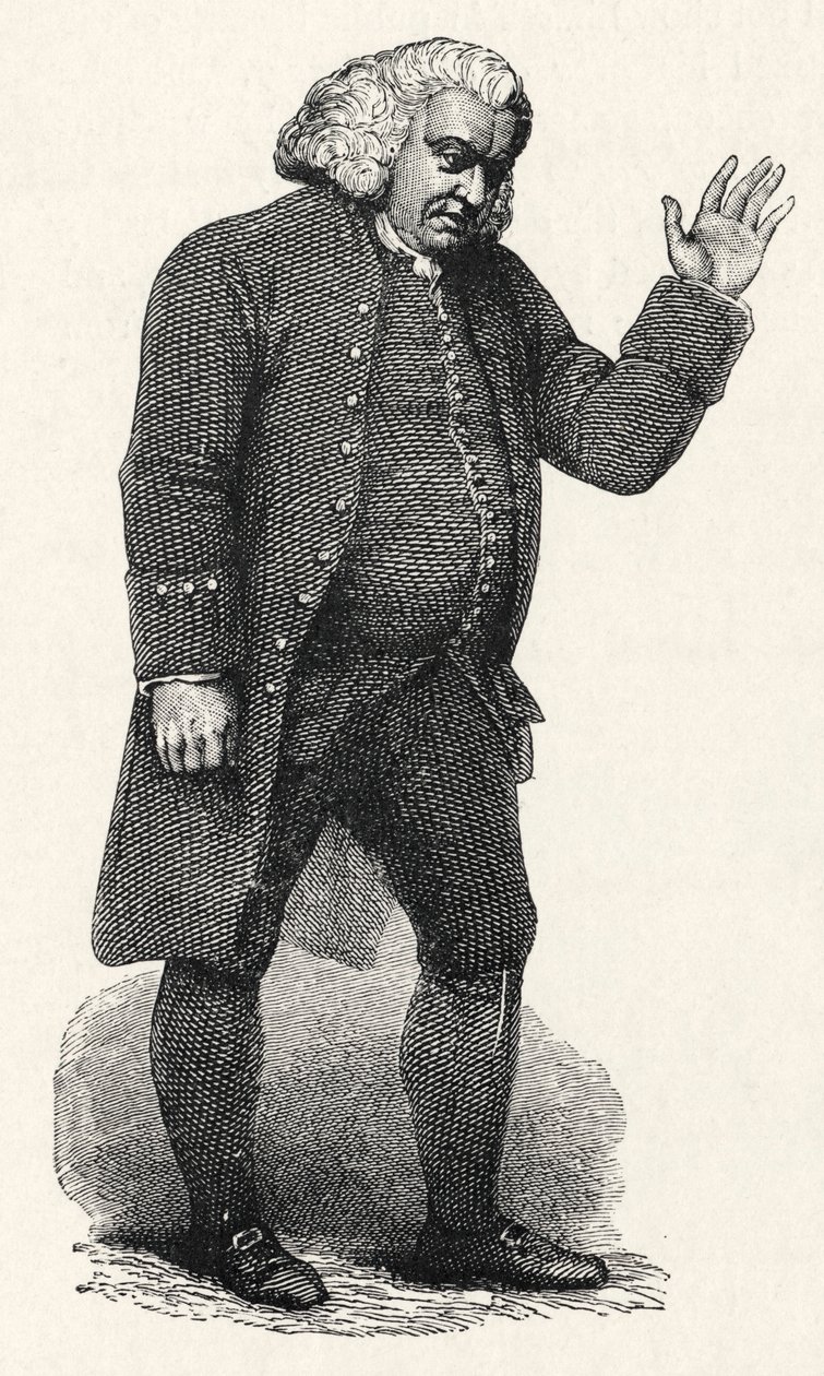 Samuel Johnson - engelsk af William (after) Finden