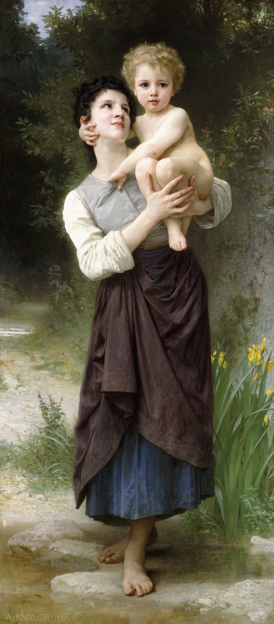 Bror og Søster, 1887 af William Adolphe Bouguereau