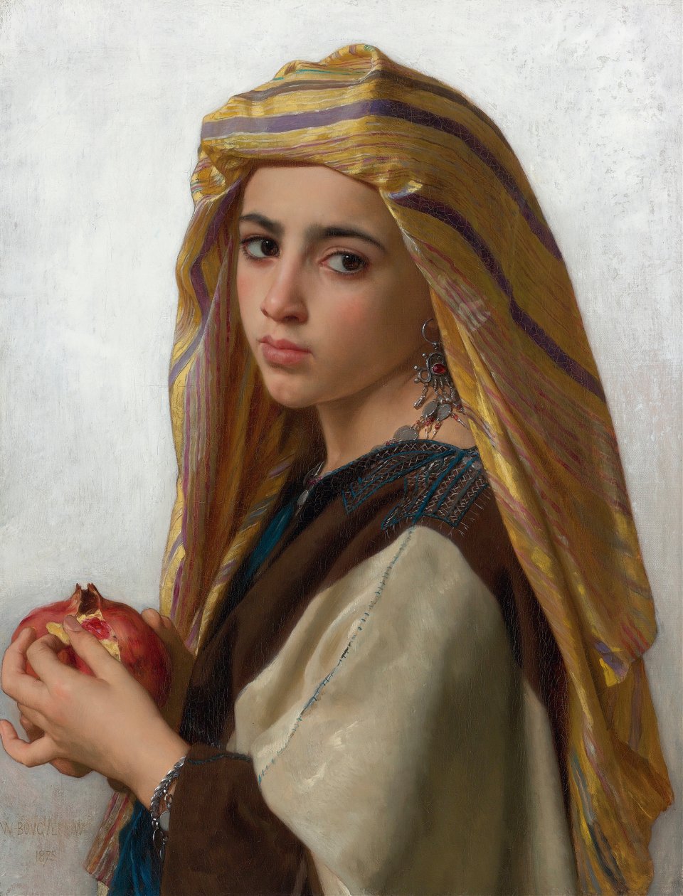 Pige med et granatæble af William Adolphe Bouguereau