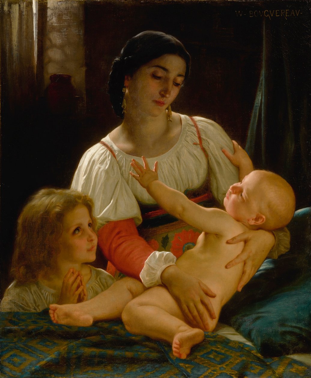 Le Réveil (Reduktion) af William Adolphe Bouguereau