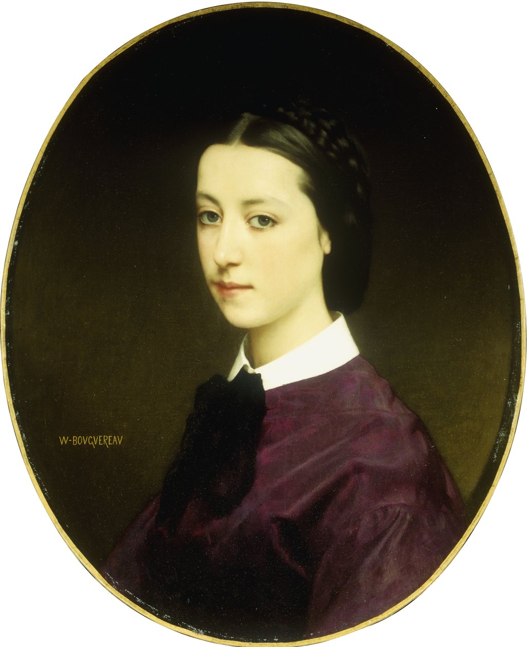 Portræt af en ung dame af William Adolphe Bouguereau
