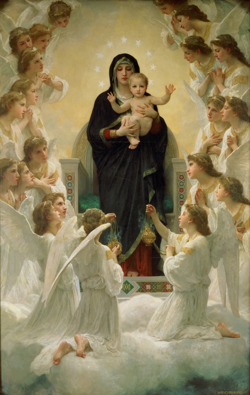 Englenes dronning, 1900 af William Adolphe Bouguereau