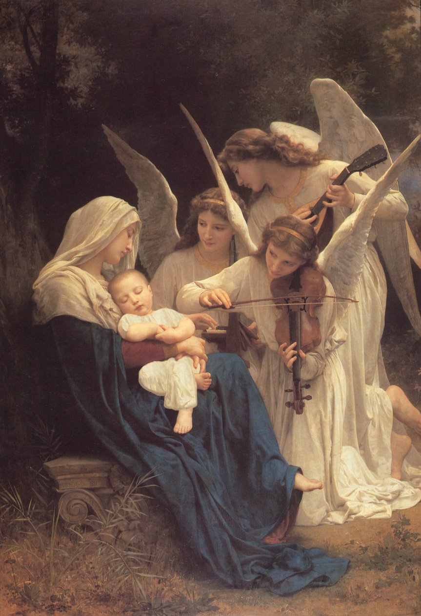 Englenes sang, 1881 af William Adolphe Bouguereau