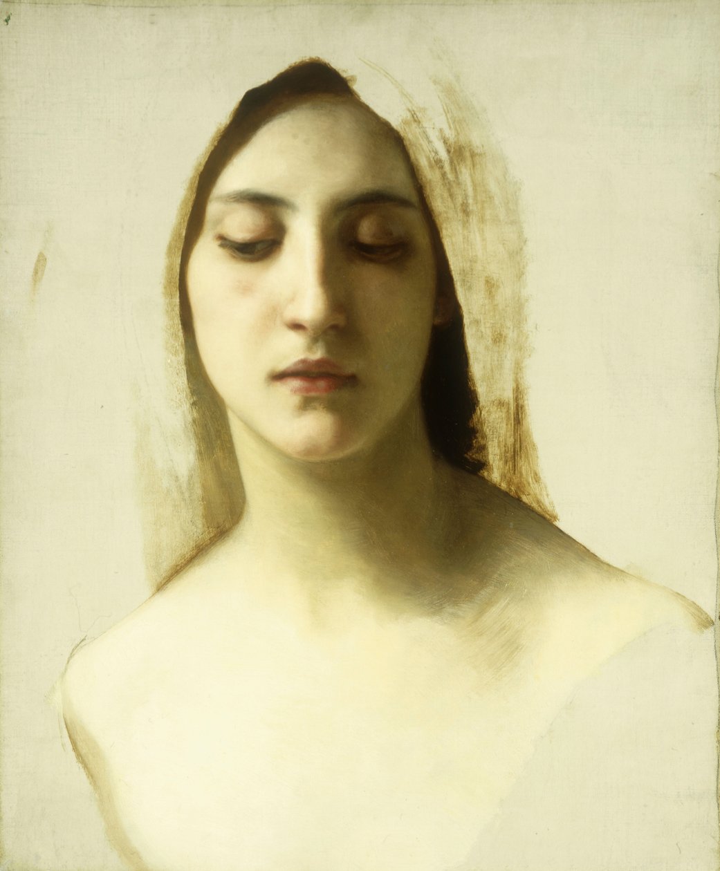 Studie for "La Charite", c.1878 af William Adolphe Bouguereau