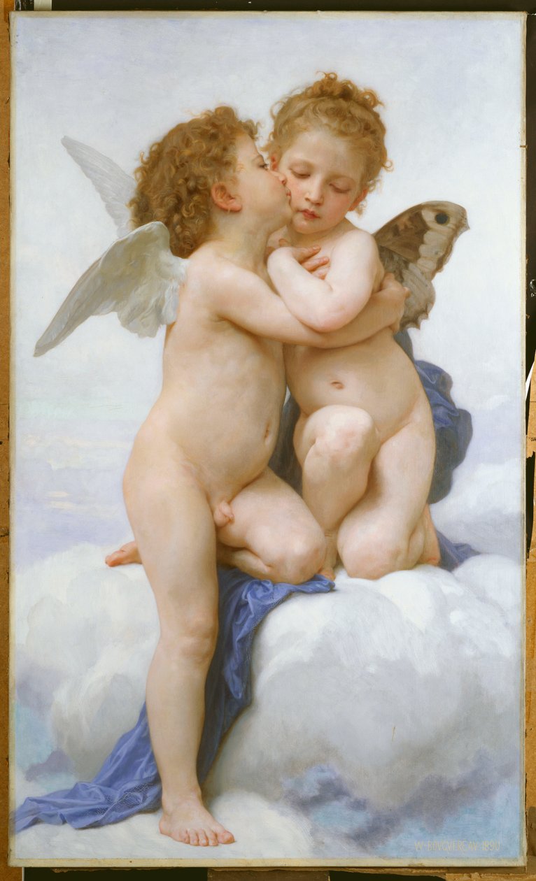 Det første kys af William Adolphe Bouguereau