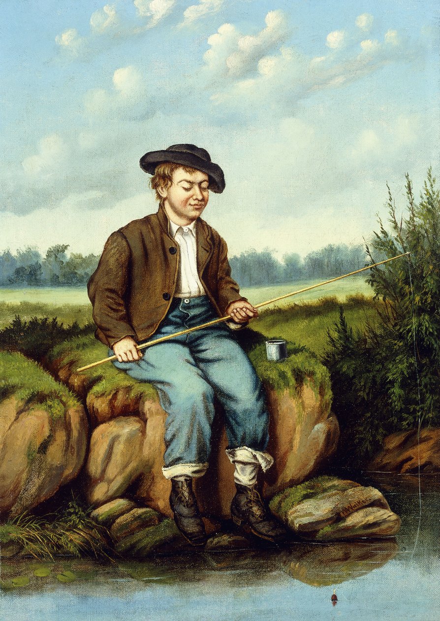 Dreng fiskeri, af William Aiken Walker