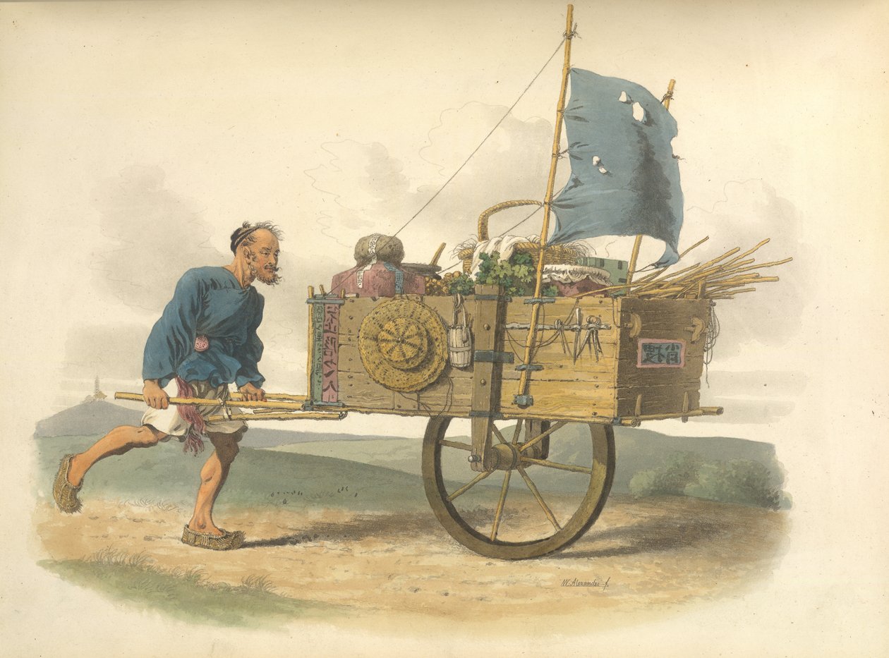 En kinesisk portør eller transportør af William Alexander