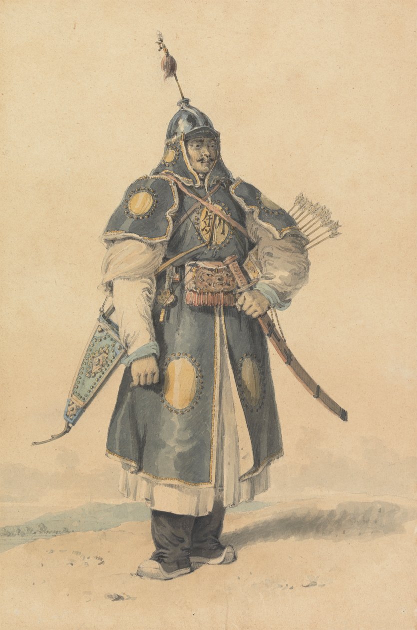 Portræt af en kinesisk soldat af William Alexander