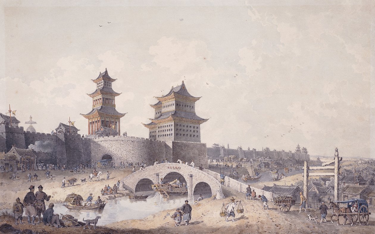 Pringze Men, den vestlige port i Peking, af William Alexander